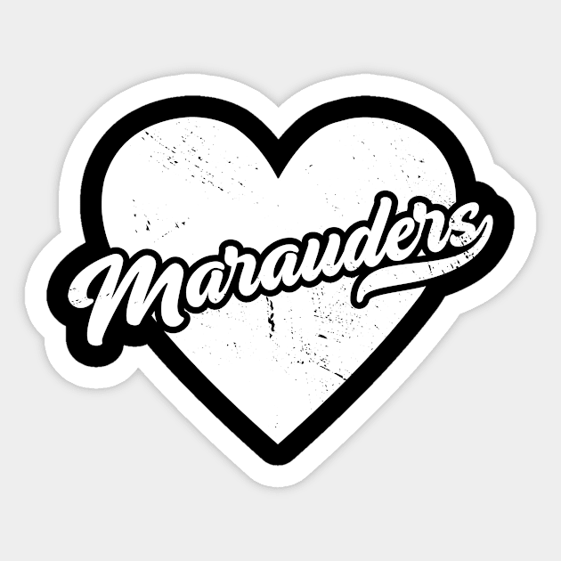 Vintage Marauders School Spirit // High School Football Mascot // Go Marauders Sticker by SLAG_Creative